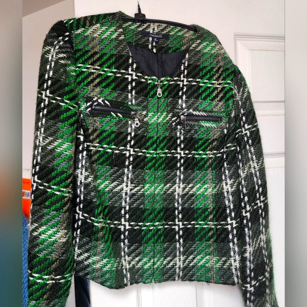 Chadwicks plaid blazer size 18